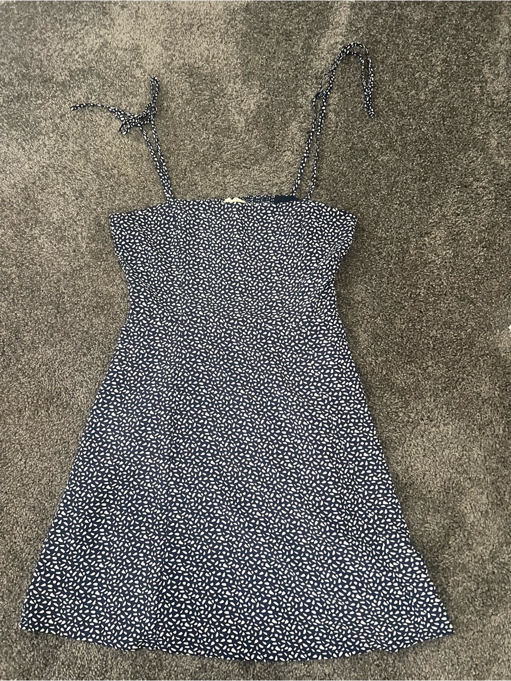 Altar'd State Navy and White Mini Sundress